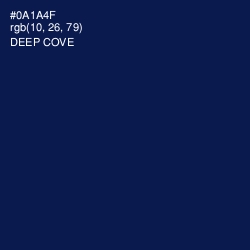 #0A1A4F - Deep Cove Color Image