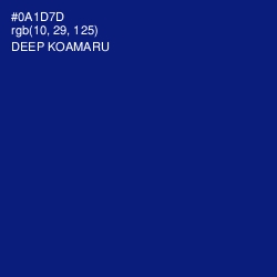 #0A1D7D - Deep Koamaru Color Image