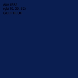 #0A1E52 - Gulf Blue Color Image