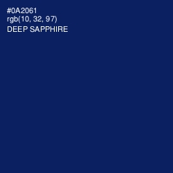 #0A2061 - Deep Sapphire Color Image