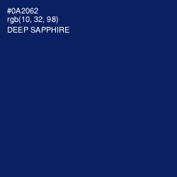 #0A2062 - Deep Sapphire Color Image