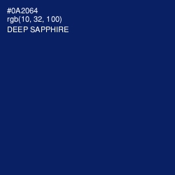 #0A2064 - Deep Sapphire Color Image