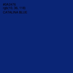 #0A2476 - Catalina Blue Color Image