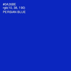 #0A26BE - Persian Blue Color Image