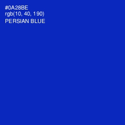 #0A28BE - Persian Blue Color Image