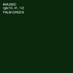 #0A290C - Palm Green Color Image