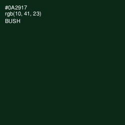 #0A2917 - Bush Color Image