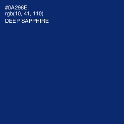 #0A296E - Deep Sapphire Color Image