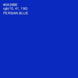 #0A29BE - Persian Blue Color Image