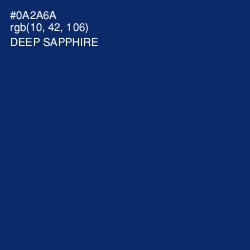 #0A2A6A - Deep Sapphire Color Image
