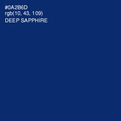 #0A2B6D - Deep Sapphire Color Image