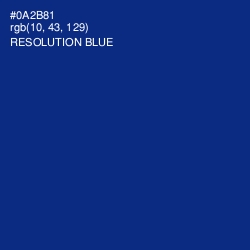 #0A2B81 - Resolution Blue Color Image