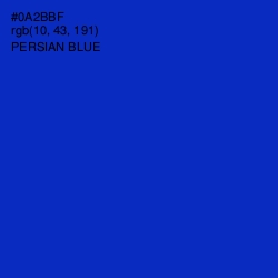 #0A2BBF - Persian Blue Color Image