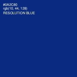 #0A2C80 - Resolution Blue Color Image