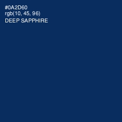 #0A2D60 - Deep Sapphire Color Image