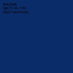 #0A2D69 - Deep Sapphire Color Image