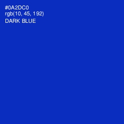 #0A2DC0 - Dark Blue Color Image