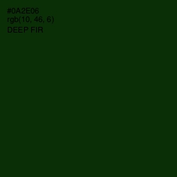 #0A2E06 - Deep Fir Color Image