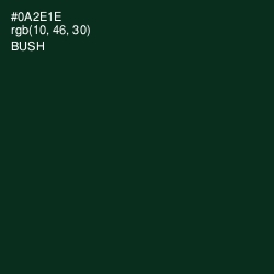 #0A2E1E - Bush Color Image