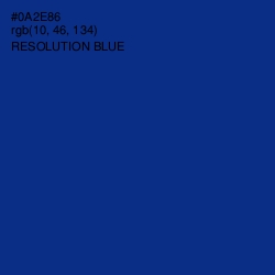 #0A2E86 - Resolution Blue Color Image