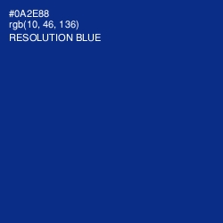 #0A2E88 - Resolution Blue Color Image