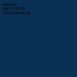 #0A3053 - Prussian Blue Color Image