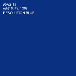 #0A3181 - Resolution Blue Color Image