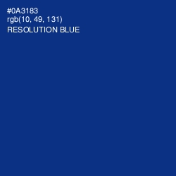 #0A3183 - Resolution Blue Color Image