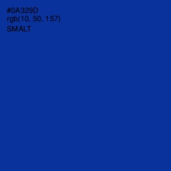 #0A329D - Smalt Color Image