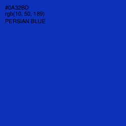#0A32BD - Persian Blue Color Image