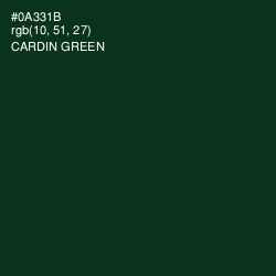 #0A331B - Cardin Green Color Image