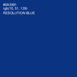 #0A3381 - Resolution Blue Color Image