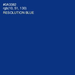 #0A3382 - Resolution Blue Color Image