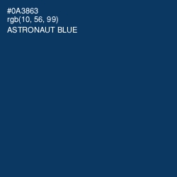 #0A3863 - Astronaut Blue Color Image