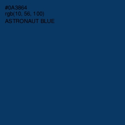 #0A3864 - Astronaut Blue Color Image