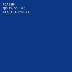 #0A3884 - Resolution Blue Color Image