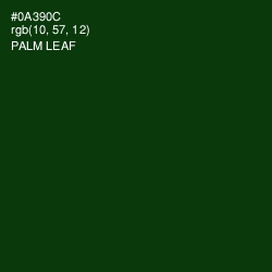 #0A390C - Palm Leaf Color Image