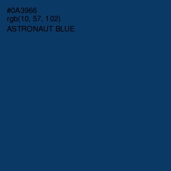 #0A3966 - Astronaut Blue Color Image