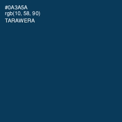 #0A3A5A - Tarawera Color Image