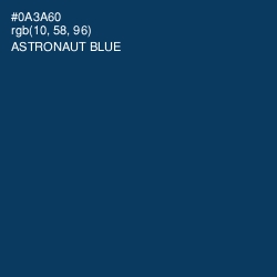 #0A3A60 - Astronaut Blue Color Image