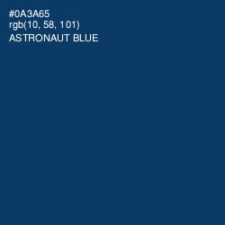 #0A3A65 - Astronaut Blue Color Image