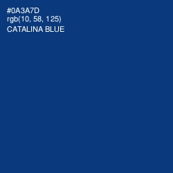 #0A3A7D - Catalina Blue Color Image