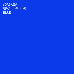 #0A3AEA - Blue Color Image