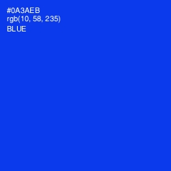 #0A3AEB - Blue Color Image