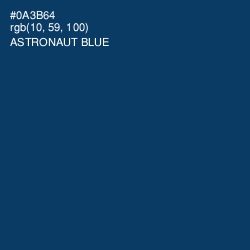 #0A3B64 - Astronaut Blue Color Image