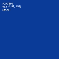 #0A3B99 - Smalt Color Image