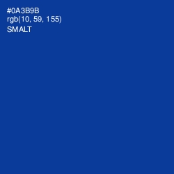 #0A3B9B - Smalt Color Image