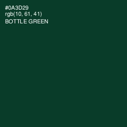 #0A3D29 - Bottle Green Color Image