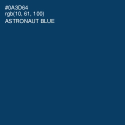 #0A3D64 - Astronaut Blue Color Image