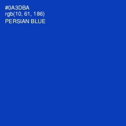 #0A3DBA - Persian Blue Color Image
